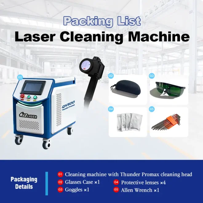 200W 300W 500W New Design Pulse Laser Cleaning Machine (5)